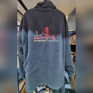 Vintage San Francisco California Reversible Coat GVC. Bad Zipper. Black. L/XL